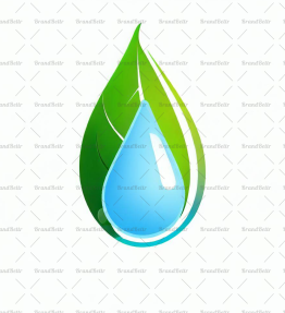 Wassertropfen und Blatt